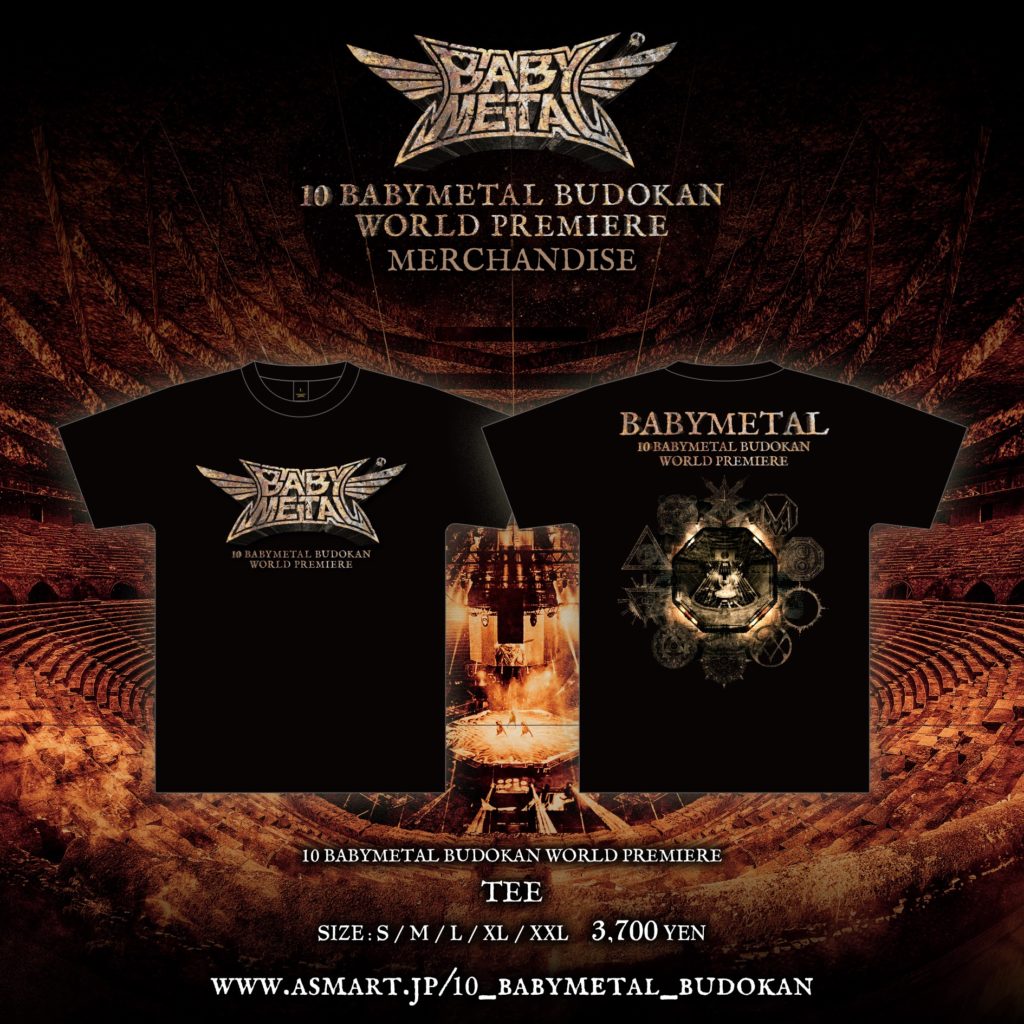 More “10 BABYMETAL BUDOKAN” Livestream Merch Announced – Unofficial